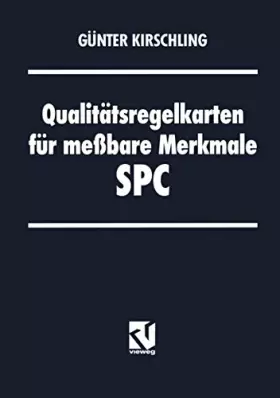 Couverture du produit · Qualitätsregelkarten für meßbare Merkmale ― SPC