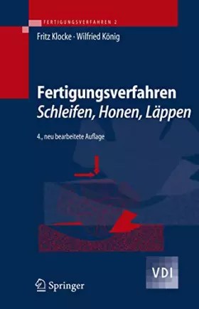 Couverture du produit · Fertigungsverfahren 2: Schleifen, Honen, Läppen (VDI-Buch)
