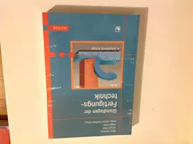 Couverture du produit · Grundlagen der Fertigungstechnik