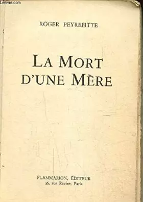 Couverture du produit · La mort d'une mère