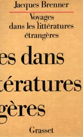 Couverture du produit · Voyages dans les littératures étrangères