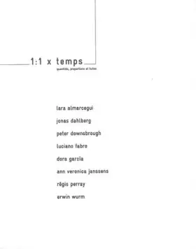Couverture du produit · 1:1 x temps: Quantités, proportions et fuites, édition bilingue français-anglais