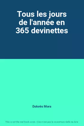 Couverture du produit · Tous les jours de l'année en 365 devinettes