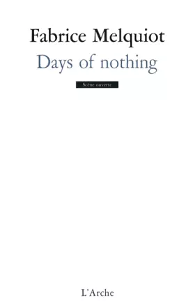 Couverture du produit · Days of nothing