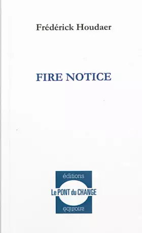 Couverture du produit · Fire notice