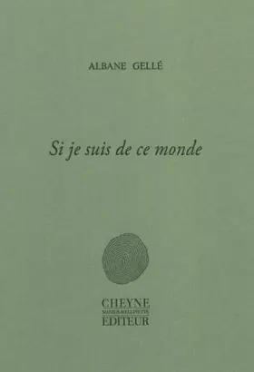 Couverture du produit · Si je suis de ce monde