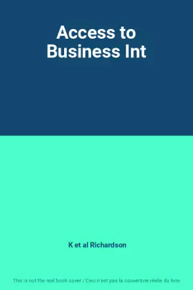 Couverture du produit · Access to Business Int