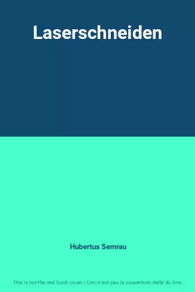 Couverture du produit · Laserschneiden