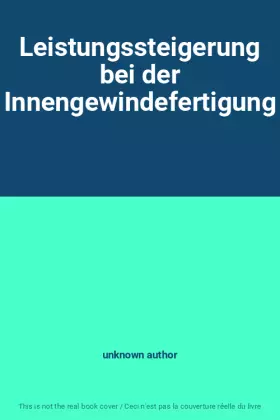 Couverture du produit · Leistungssteigerung bei der Innengewindefertigung