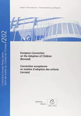 Couverture du produit · European Convention on the Adoption of Children (European Treaty S)