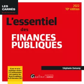Couverture du produit · L'essentiel des finances publiques: À jour de la loi organique relative à la modernisation de la gestion des finances publiques