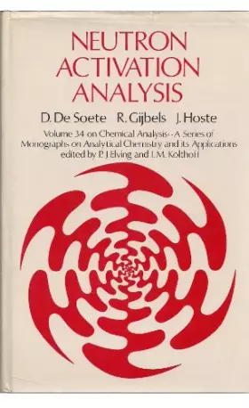 Couverture du produit · Neutron Activation Analysis (Wiley Series in Probability and Mathematical Statistics)