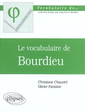 Couverture du produit · Le vocabulaire de Bourdieu