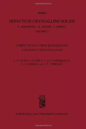 Couverture du produit · Computed Electron Micrographs and Defect Identification
