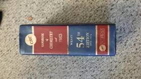 Couverture du produit · Handbook of Chemistry and Physics - 54th Edition 1973-1974