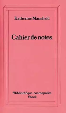 Couverture du produit · Cahier de notes