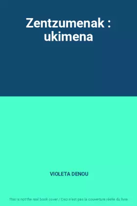 Couverture du produit · Zentzumenak : ukimena