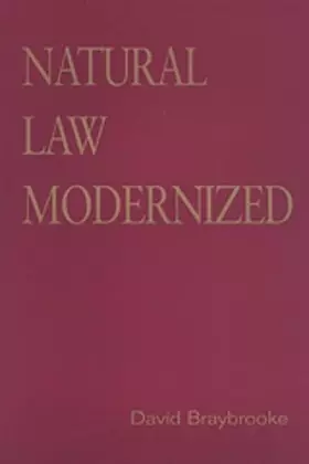 Couverture du produit · Natural Law Modernized (Toronto Studies in Philosophy)