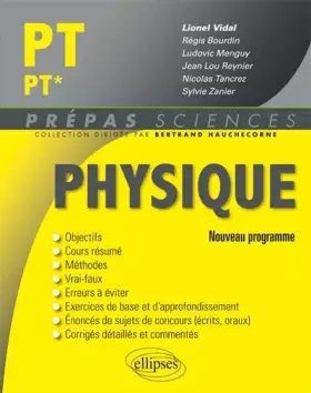 Couverture du produit · Physique PT/PT* Programme 2014
