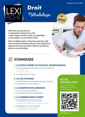 Couverture du produit · Droit méthodologie