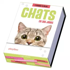 Couverture du produit · Calendrier Chats en 365 jours - L'Année à bloc