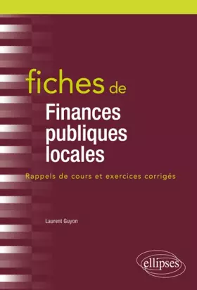 Couverture du produit · Fiches de Finances publiques locales