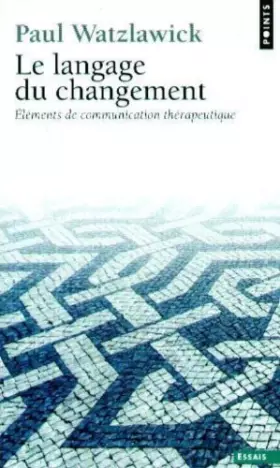 Couverture du produit · Le langage du changement
