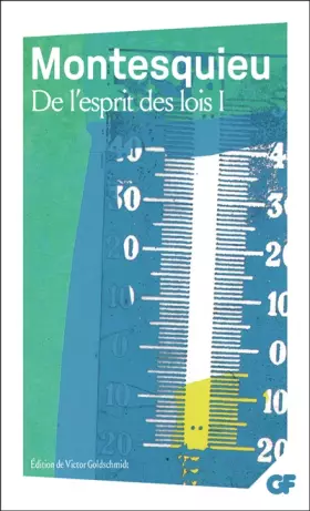 Couverture du produit · De l'esprit des lois, tome 1
