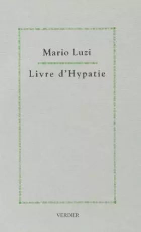 Couverture du produit · Livre d'hypatie