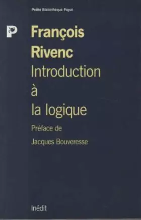 Couverture du produit · Introduction à la logique