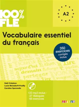 Couverture du produit · Vocabulaire essentiel du français niv. A2 - Livre + CD
