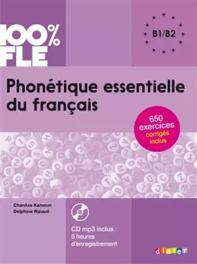 Couverture du produit · Phonétique essentielle du français niv. B1/B2 - Livre + CD