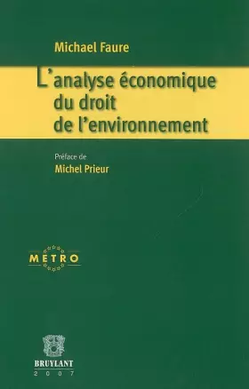 Couverture du produit · L'analyse économique du droit de l'environnement