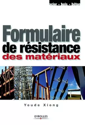 Couverture du produit · Formulaire de résistance des matériaux