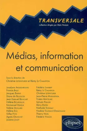 Couverture du produit · Medias Information & Communication