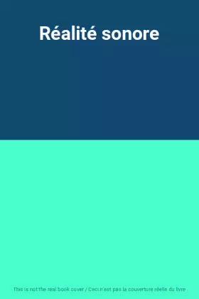 Couverture du produit · Réalité sonore