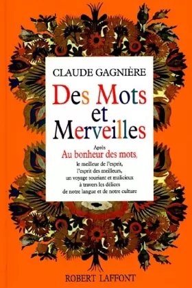 Couverture du produit · Des mots et merveilles