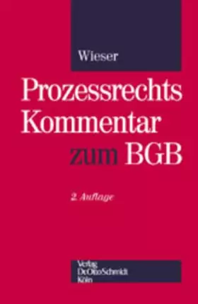 Couverture du produit · Prozessrechtskommentar zum BGB