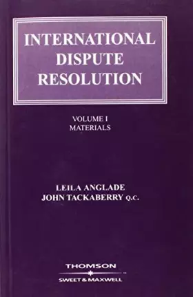 Couverture du produit · International Dispute Resolution (v. 1)