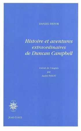 Couverture du produit · Histoire et aventures extraordinaires de Duncan Campbell