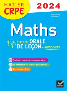Couverture du produit · Mathématiques - CRPE 2024-2025 - Epreuve orale d'admission