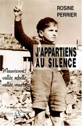 Couverture du produit · J'appartiens au silence