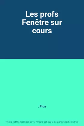 Couverture du produit · Les profs Fenêtre sur cours