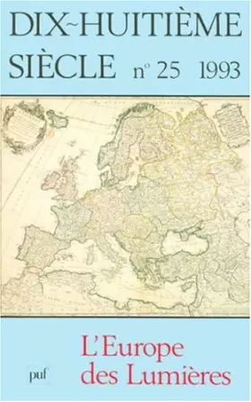 Couverture du produit · L'Europe des lumières