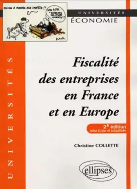 Couverture du produit · Fiscalité des entreprises en France et en Europe