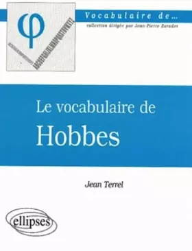 Couverture du produit · Le vocabulaire de Hobbes