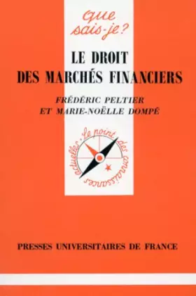 Couverture du produit · Le Droit des marchés financiers