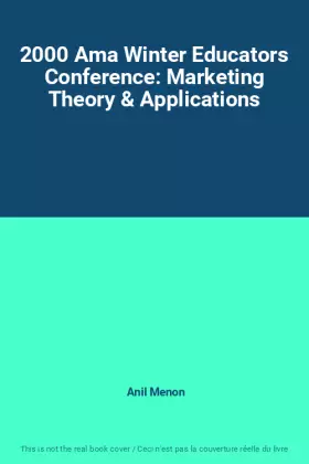 Couverture du produit · 2000 Ama Winter Educators Conference: Marketing Theory & Applications