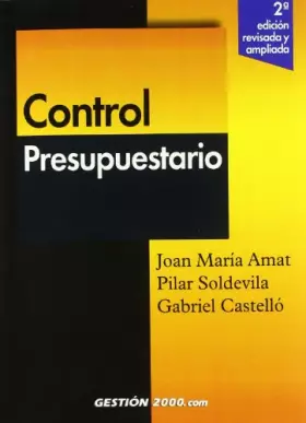 Couverture du produit · Control presupuestario (FINANZAS Y CONTABILIDAD)