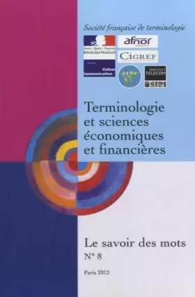 Couverture du produit · Terminologie et sciences économiques et financières